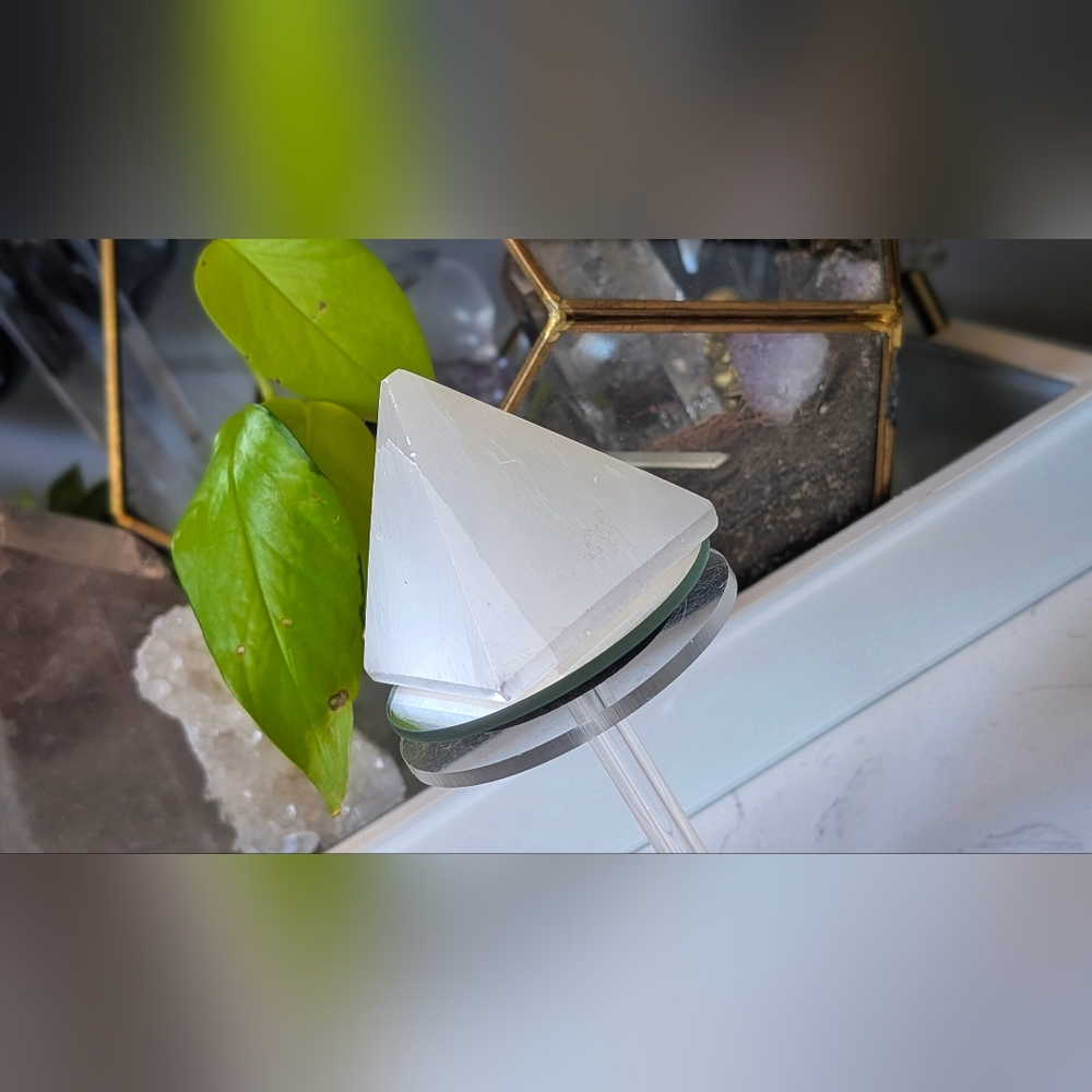 Selenite Crystal Pyramid